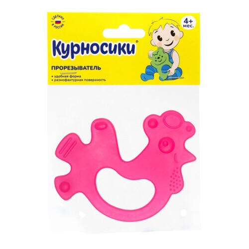 Курносики прорезыватель для зубов (массажер для десен) 4+/23171