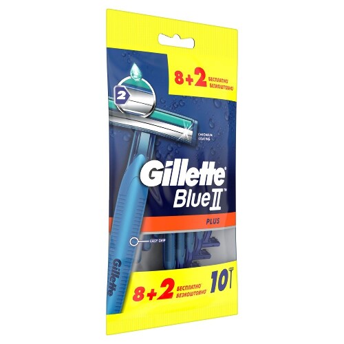 Gillette blue 2 plus бритвы безопасные одноразовые 8 шт. +2 шт.