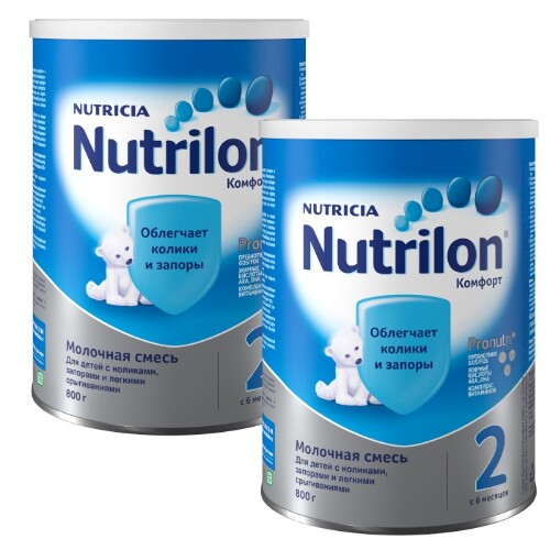 Набор для детей-детская смесь 2 уп NUTRILON-2 КОМФОРТ 800 г
