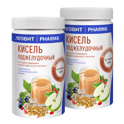 Набор из 2 уп. ЛЕОВИТ PHARMA кисель поджелудочный 400 гр
