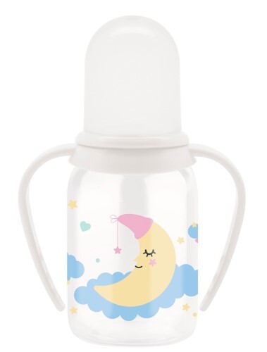 Lubby бутылочка с ручками силиконовая соска just lubby 0+ 125 мл/15201