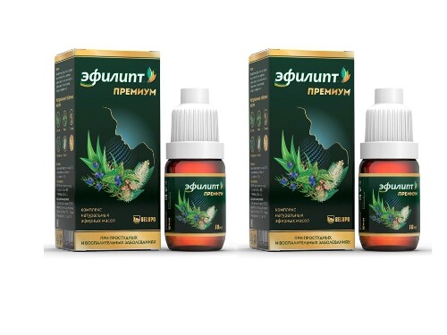 Набор из 2х уп ЭФИЛИПТ ПРЕМИУМ КОМПЛЕКС НАТУРАЛЬНЫХ ЭФИРНЫХ МАСЕЛ 10МЛ по специальной цене