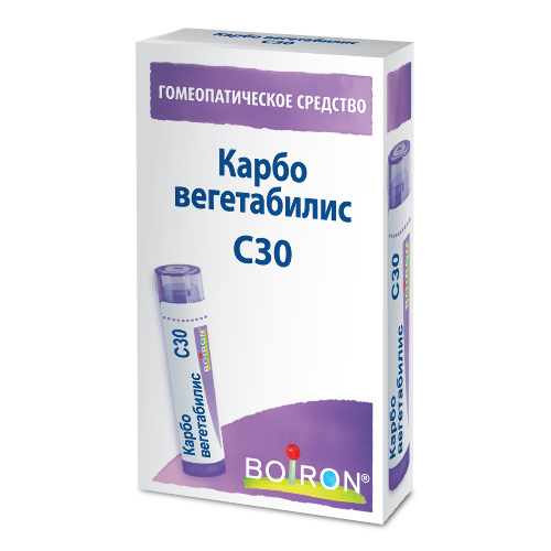 Купить Карбо вегетабилис с30 гомеопатический монокомпонентный препарат минерально-химического происхождения 4 гр гранулы гомеопатические цена