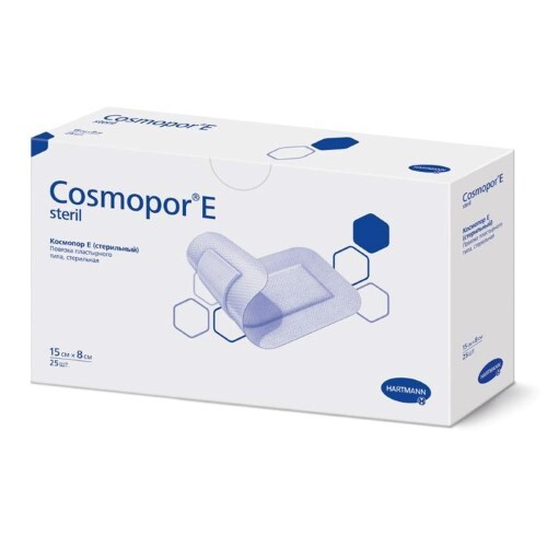 Купить Повязки пластырного типа стерильные cosmopor e steril/космопор е стерил 15х8 см 25 шт. цена
