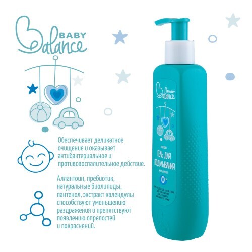 Baby balance мягкий гель для подмывания мальчиков 250 мл