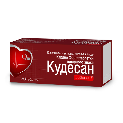 Кардио форте таблетки товарного знака кудесан 20 шт. таблетки массой 0,4 г
