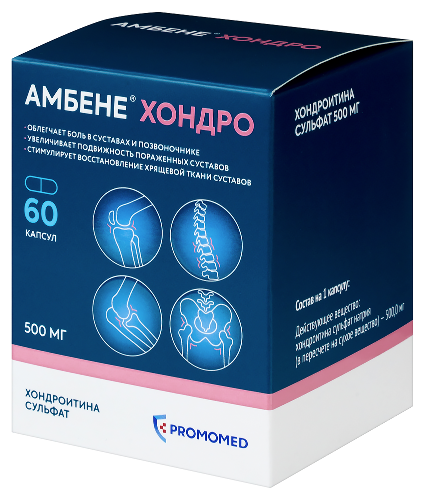 Амбене хондро 500 мг 60 шт. капсулы