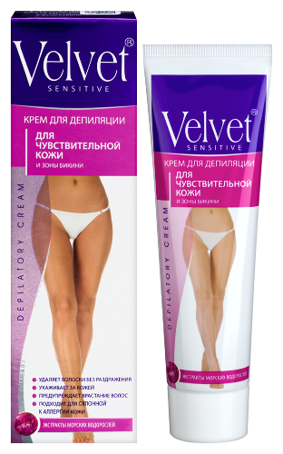 Velvet крем для депиляции для чувствительной кожи и зоны бикини 100 мл
