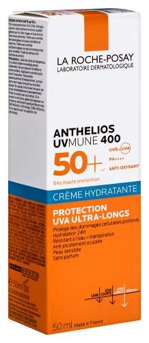 La roche-posay anthelios uvmune 400 крем солнцезащитный увлажняющий для лица spf50+/ppd30 50 мл