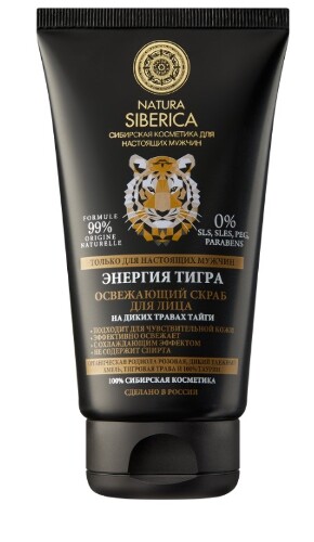 Natura siberica освежающий скраб для лица энергия тигра 150 мл