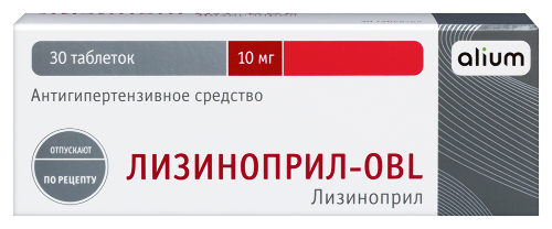Купить Лизиноприл-obl 10 мг 30 шт. таблетки в Москве Лизиноприл-obl 10 мг 30 шт. таблетки