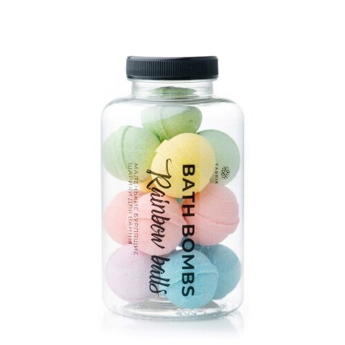 Купить Fabrik cosmetology шарики бурлящие маленькие для ванны rainbow balls 200 гр цена