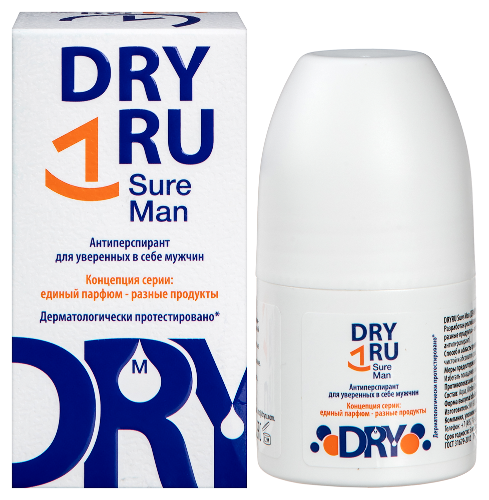 Dry ru sure man антиперспирант для уверенных в себе мужчин 50 мл