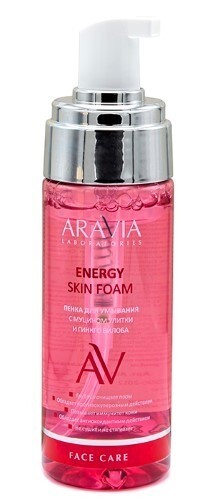 Aravia laboratories пенка для умывания с муцином улитки и гинко билоба energy skin foam 150 мл