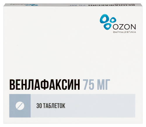 Венлафаксин 75 мг 30 шт. таблетки