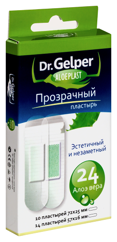 ПЛАСТЫРЬ DR GELPER ALOEPLAST