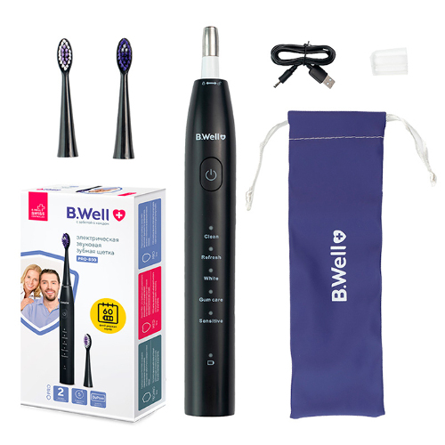 B well зубная щетка звуковая электрическая pro-850/черная