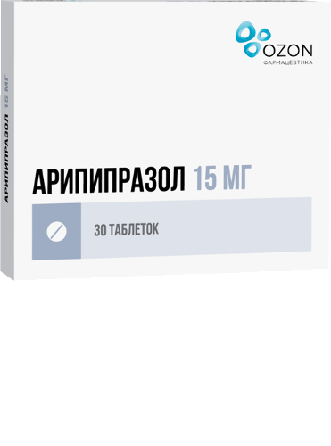 Арипипразол 15 мг 30 шт. блистер таблетки