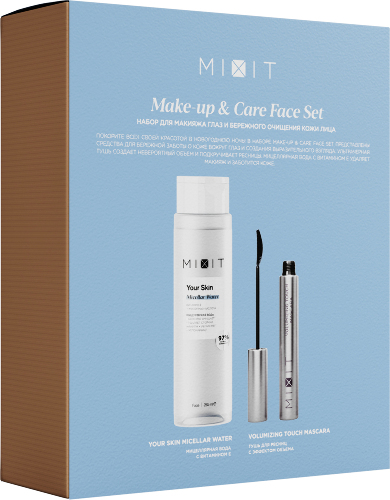 Mixit набор для макияжа глаз и бережного очищения кожи лица