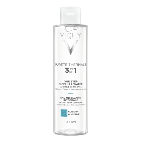 Купить Vichy purete thermale мицеллярная вода универсальная 3 в 1 для чувствительной кожи лица и вокруг глаз 200 мл цена