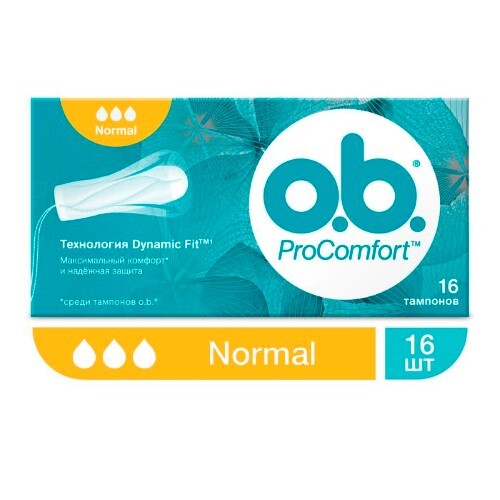 Купить Тампоны o.b. procomfort normal 16 шт. цена