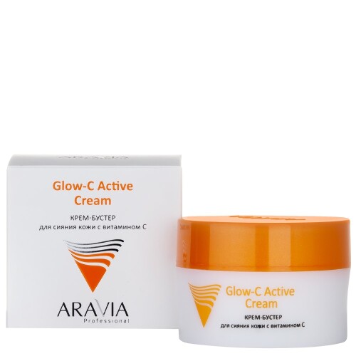 Aravia professional крем-бустер для сияния кожи с витамином с glow-c active cream 50 мл