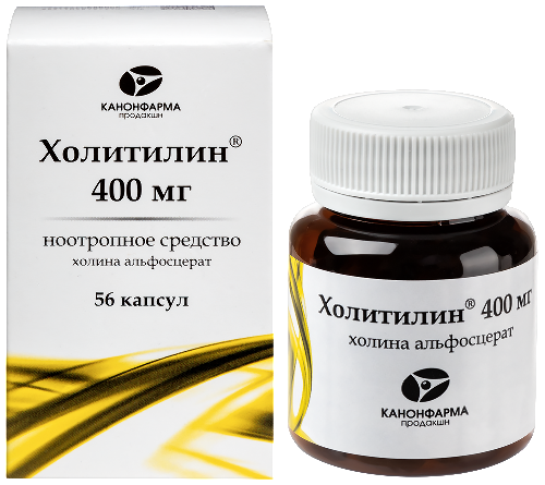 Холитилин 400 мг 56 шт. капсулы банка