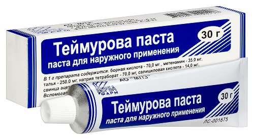 Теймурова паста для наружного применения 30 гр