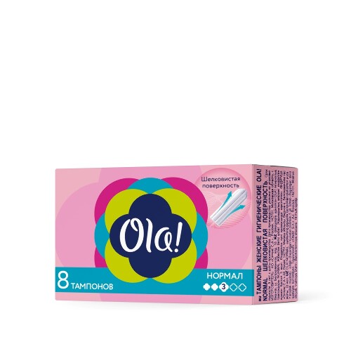 Ola тампоны нормал шелковистая поверхность 8 шт.