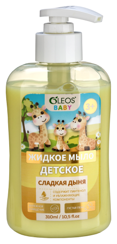 Oleos baby мыло жидкое детское 3+ сладкая дыня 310 мл