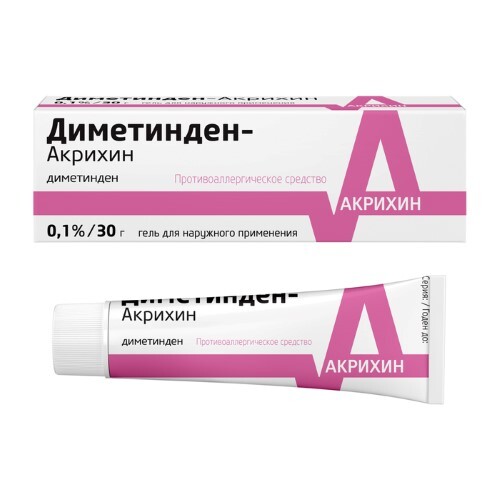 Купить Диметинден-акрихин 0,1% гель для наружного применения 30 гр цена