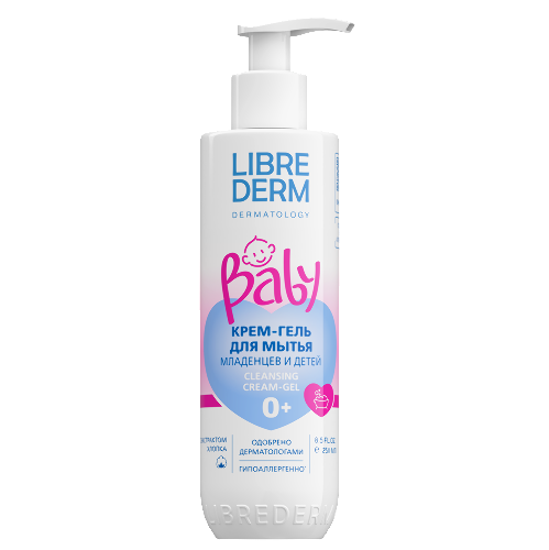 Librederm baby крем-гель для мытья новорожденных младенцев и детей 250 мл