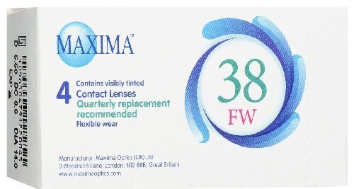 Купить MAXIMA 38 FW КОНТАКТНЫЕ ЛИНЗЫ ПЛАНОВОЙ ЗАМЕНЫ /-2,25/ N4 цена