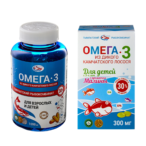 Набор "Омега-3 из дикого камчатского лосося" - "СПОРТИВНАЯ СЕМЬЯ"