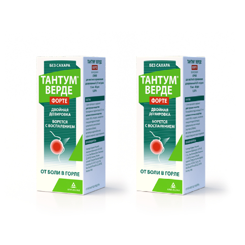 Купить Тантум верде форте спрей 0,51/доза 88 доз 15 мл 1 шт. спрей цена