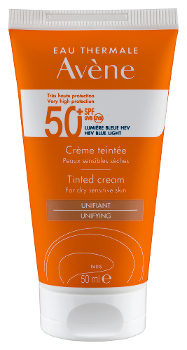 Avene крем солнцезащитный тонирующий spf50+ 50 мл