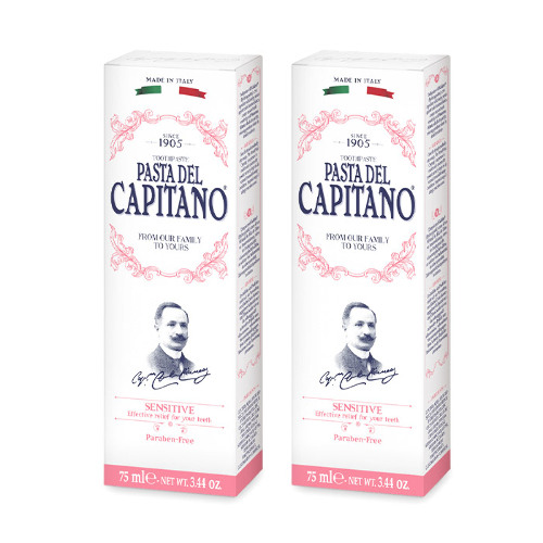 НАБОР 2=1 PASTA DEL CAPITANO 1905 ЗУБНАЯ ПАСТА ДЛЯ ЧУВСТВИТЕЛЬНЫХ ЗУБОВ 75МЛ