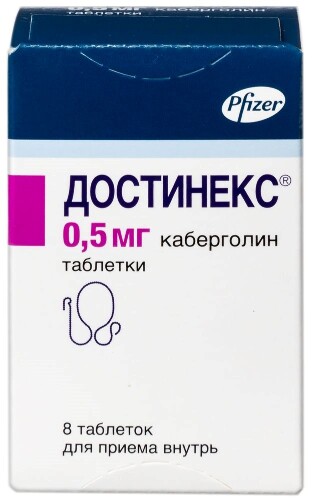 Достинекс 0,5 мг 8 шт. таблетки