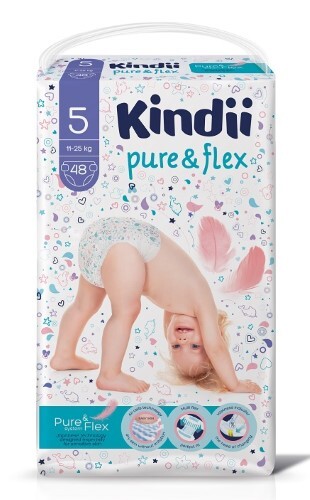 Купить Kindii pure&flex подгузники детские размер 5/11-20 кг/ 48 шт. цена