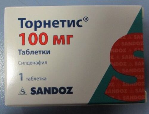 Торнетис 100 мг 1 шт. таблетки