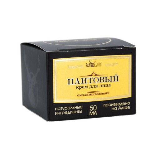 Pantogreen крем против морщин для лица с пантами алтайского марала 50 мл