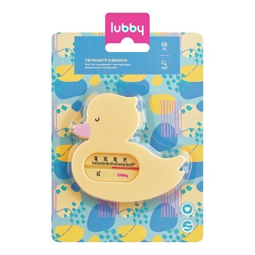 Lubby термометр в ванную уточка 0+/15847