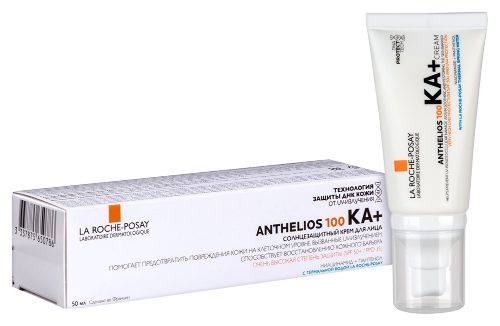 La roche-posay anthelios 100 ka+ крем для лица солнцезащитный spf 50+ 50 мл