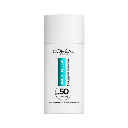 Loreal paris bright reveal флюид для лица против пигментации spf50+ 50 мл