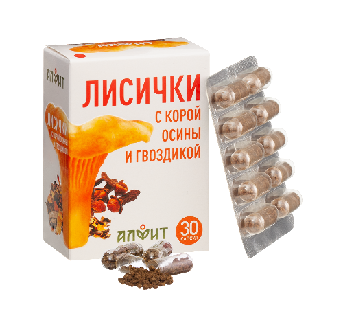 АЛФИТ ЛИСИЧКИ С КОРОЙ ОСИНЫ И ГВОЗДИКОЙ