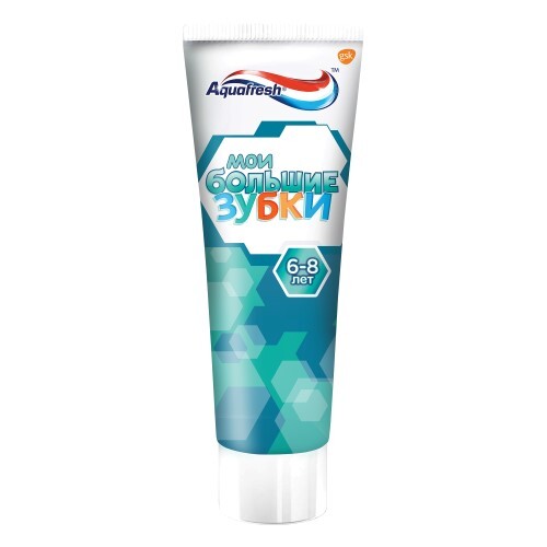 Aquafresh зубная паста мои большие зубки 50 мл/от 6 лет