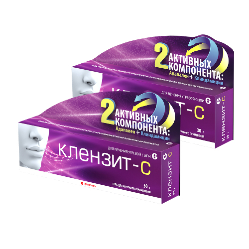 Набор из 2 уп. Клензит-с 30,0 гель