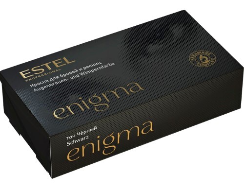 Купить Estel professional enigma краска для бровей и ресниц в наборе тон черный 20 мл цена