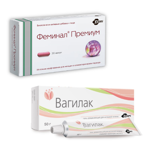 Набор ФЕМИНАЛ ПРЕМИУМ N30 КАПС ПО 221МГ + ВАГИЛАК ГЕЛЬ УВЛАЖ Д/ИНТИМ ГИГИЕН 50МЛ по специальной цене