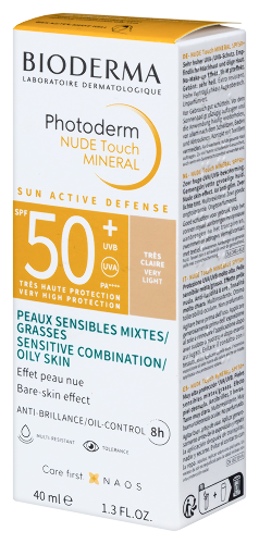 BIODERMA PHOTODERM NUDE TOUCH ФЛЮИД СОЛНЦЕЗАЩИТНЫЙ С ТОНОМ SPF 50+